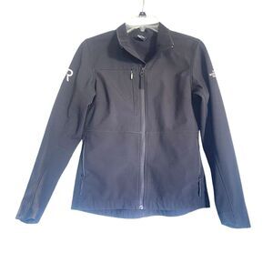 The North Face Women's Black Full Zip Windwall Jacket Soft Shell Size Small‎